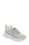 Balmain B-east Pb Panelled Sneakers In Grey/ Turquoise Multi