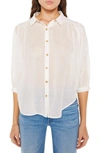 Mother The Breeze Button-front Top In Wbw Bright White