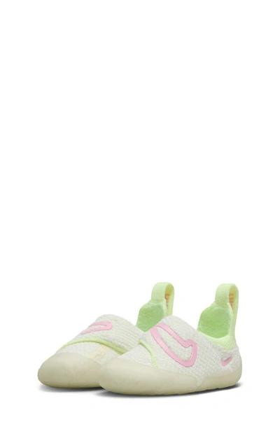 Nike Kids' Swoosh 1 Sneaker In Coconut/ Pink/ White/ Volt