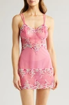 WACOAL 'EMBRACE' LACE & MESH CHEMISE