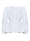 Alexander Mcqueen Woman Top White Size 8 Cotton In White