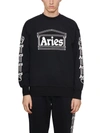 Aries Logo-print Long-sleeve Top In Black