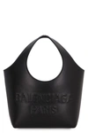 Balenciaga Black Tote Bag With Cut-out Handle In Black