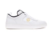 BALLY BALLY WHITE AND BLACK LEATHER RAISE SNEAKERS