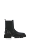 Brunello Cucinelli Chunky Sole Ankle Boots With Contrast Stitching In Black