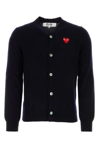Comme Des Garçons Play Cardigan-xl Nd Comme Des Garcons Play Male In Blue