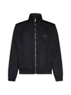 Dolce & Gabbana Wool Jacket With A High Neck And Tag In Black