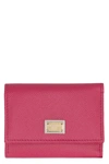 DOLCE & GABBANA DOLCE & GABBANA SMALL LEATHER FLAP-OVER WALLET