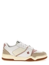 DSQUARED2 DSQUARED2 SPIKER WHITE LEATHER SNEAKERS