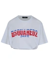 Dsquared2 Distressed Logo-print T-shirt In White