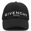 GIVENCHY GIVENCHY BLACK COTTON LOGO BASEBALL CAP