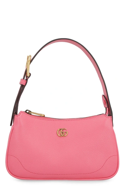 Gucci Pink Aphrodite Mini Leather Shoulder Bag