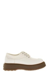 Hogan Untraditional White Cotton Shoe In White