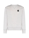 Isabel Marant Mike Logo-print Sweatshirt In Beige
