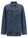 Khaite Ross Oversized Denim Jacket In Blue
