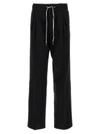 Maison Margiela Drawstring Pants With Darts In Black