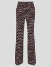 MISSONI MISSONI WAVES PATTERN HIGH WAIST TROUSERS