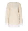 Mm6 Maison Margiela Crewneck Sweater In Cream