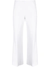 P.A.R.O.S.H P.A.R.O.S.H. STRETCH-WOOL FLARED CROPPED TROUSERS