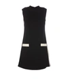 Palm Angels Sleeveless Track Dress With Patch Pockets In Black