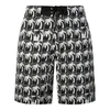Palm Angels Logo Printed Drawstring Swim Shorts In Black