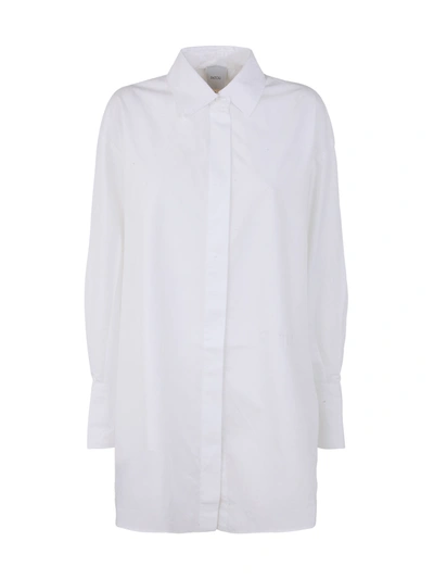 Patou Mini Shirt Dress In White