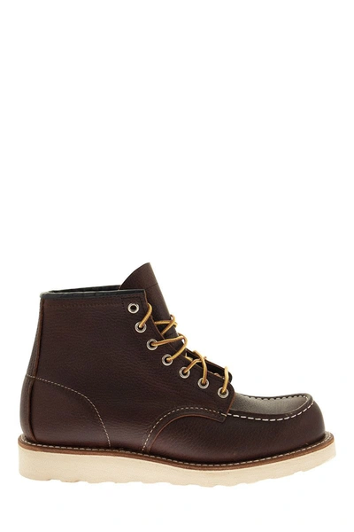 Red Wing Shoes 8138 Classic Moc Toe Boots Briar Oil Slick In Red