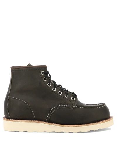 Red Wing Shoes Classic Moc Ankle Boots In Grey