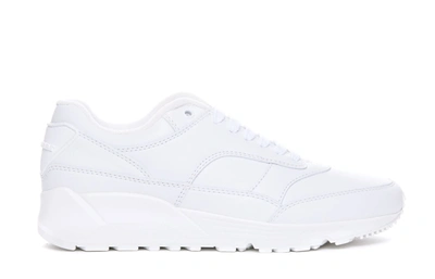 Saint Laurent Bump Leather Trainers In White