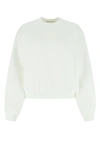 Alexander Wang T T By Alexander Wang Essential Terry Crewneck Sweatshirt In 100