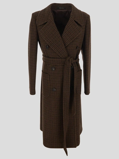 Tagliatore Maureen Wool Coat In Brown