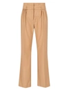 The Garment Pisa Wool Blend Straight Pants In Beige