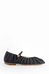 Thom Browne Pleated Ballet Flats In Black