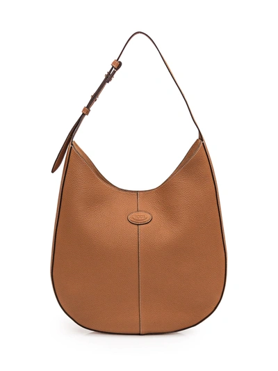 Tod's Logo Patched Pouch Applique Shoulder Bag In S410