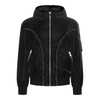 Versace Men's Hooded Nylon Jacket In Black