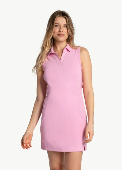 Lole Step Up Polo Dress In Verbena