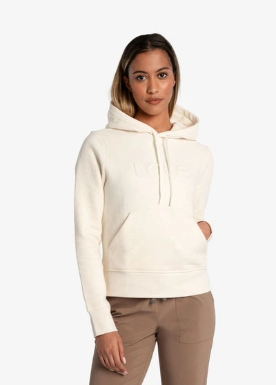 Lole Lolë Icon Pullover Hoodie In Cream