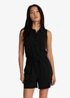 Lole Momentum Zip Front Romper In Black