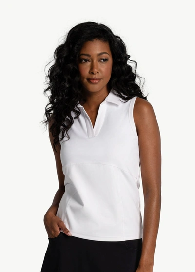 Lole Step Up Polo Shirt In White