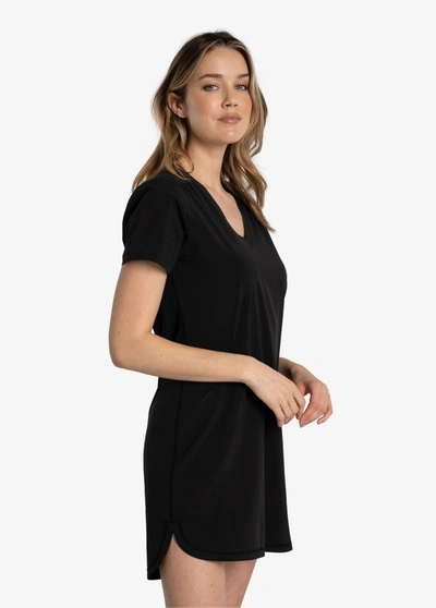 Lole Olivie V-neck Dress In Black