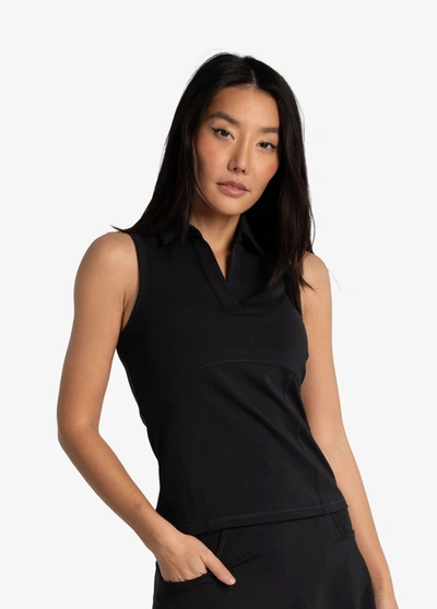 Lole Step Up Polo Shirt In Black