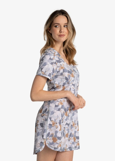 Lole Olivie V-neck Dress In Rio Floral Ash