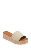 CORDANI BIZZY ESPADRILLE PLATFORM WEDGE SLIDE SANDAL