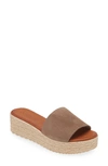 CORDANI BIZZY ESPADRILLE PLATFORM WEDGE SLIDE SANDAL