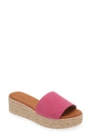 CORDANI BIZZY ESPADRILLE PLATFORM WEDGE SLIDE SANDAL