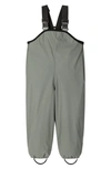 Reima Kids' Lammikko Waterproof Rain Pants In Greyish Green