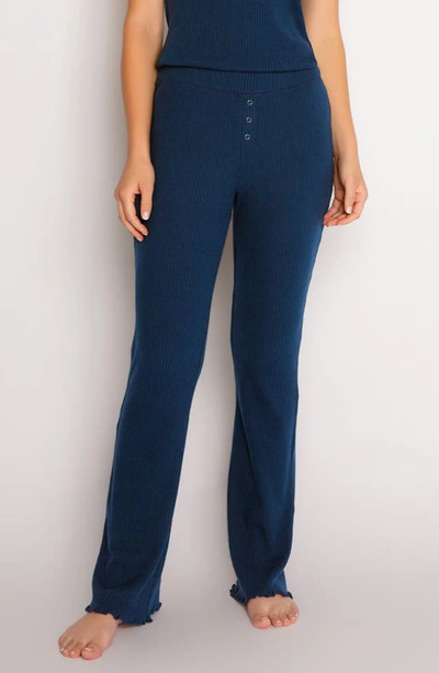 Pj Salvage Reloved Rib Trousers Navy M In Blue