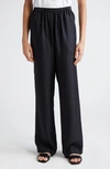 Loulou Studio Alera Wide-leg Silk Trousers In Black