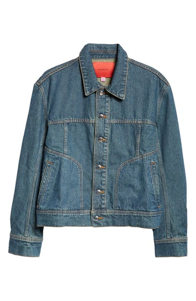 Eckhaus Latta Blue El Denim Jacket In New Blue