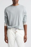 ELEVENTY ELEVENTY MERINO WOOL & SILK CREWNECK SWEATER